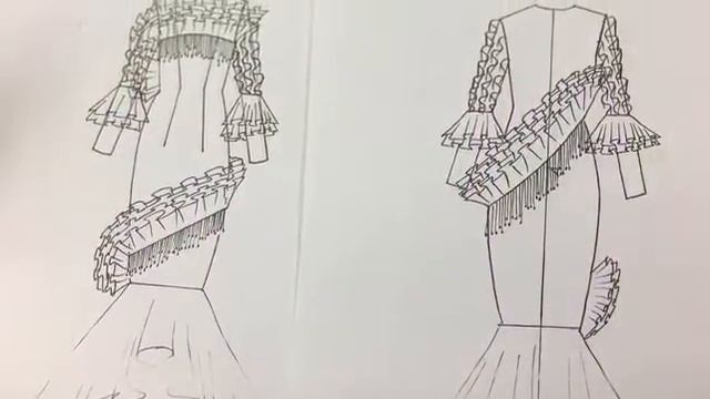 The Making Of Fuchsia Dollar Princess Evening Dress (Mermaid)