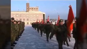 16 Уманская Гвардейская танковая дивизия Прощание с Боевым Знаменем дивизии
