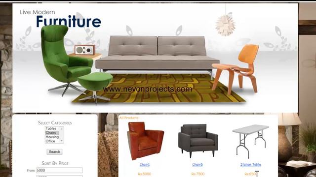 Online Furniture Shop Project смотреть онлайн