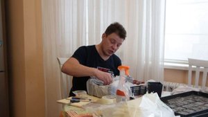 перец без пикировки посадка в больших ящиках из магазина