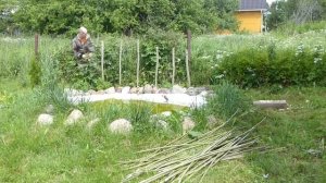 Декоративный плетеный забор своими руками, или 1 день на даче...