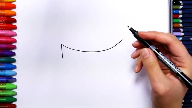 Как нарисовать Дети и Дом - Торт на день рождения - девушка - кролик | Как рисовать и цвет смотреть онлайн