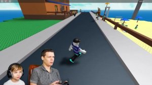 ОСТРОВ ВЫЖИВАНИЯ в ROBLOX Марк и папа играют в роблокс спасаемся от ВУЛКАНА | Марк ШО Play