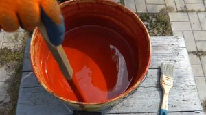 Понравилась краска -Акватекс (перезимовала под открытым небом и красит)ВСЕМ ДОБРА.