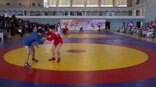 Первенство России по самбо 2017. Владивосток. День 3, ковер 1, часть 2 смотреть онлайн