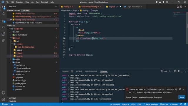 How CSS Modules work in  in Nextjs - 05 | NextJS Tutorial For Beginners