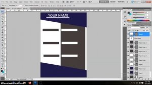 DESAIN CV SIMPLE DAN MENARIK DENGAN PHOTOSHOP