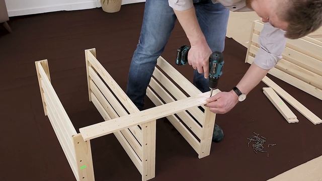 Фабрика Лесовик Стеллаж деревянный СД1 135 61 38 5 формат HD