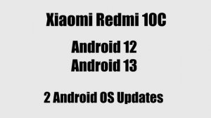 Xiaomi Redmi 10C Android 14 HyperOS/MIUI 15