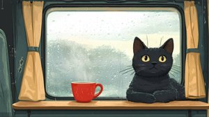 chill in campervan 2 🌧 chill lofi beats for relax, sleep, works - Autumn rainy season