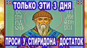 Не забудь сегодня помолиться Спиридону 25 декабря Кондак святому Спиридону Тримифунтскому