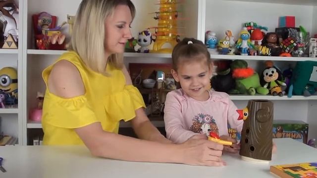 ТРИ ИГРЫ РАСПАКОВКА (ПОЙМАЙ ДЯТЛА, ПАЗЛ, СЕНСОРНАЯ КОРОБОЧКА)