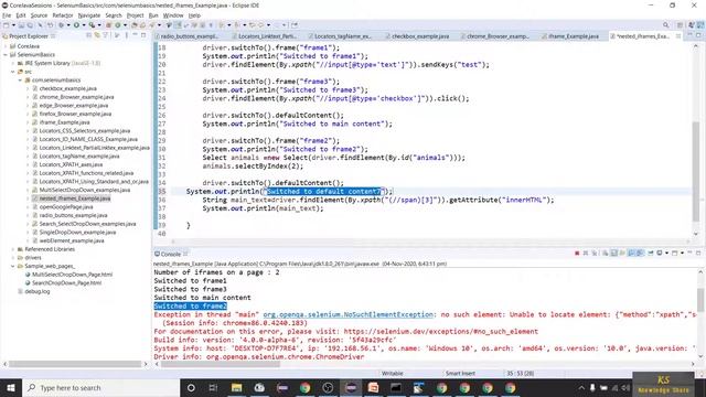 How to handle Nested iframes in Webpages Selenium WebDriver Automation with Selenium