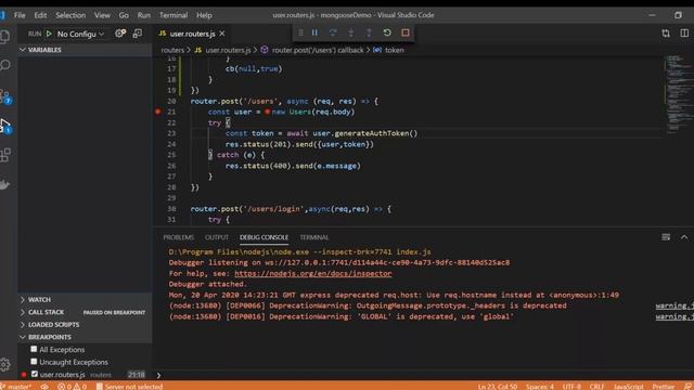 How To Debug Node.js Code In Visual Studio Code |  Debug Node.js Using Visual Studio Code (VS Code)