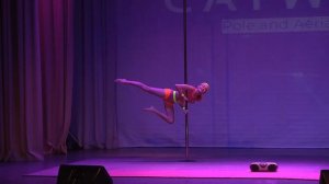 Софья, пилон. Catwalk, Новосибирск, Pole Art 14-16, начинающие
