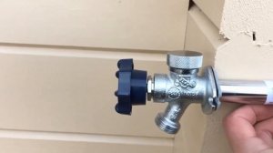 Зимний кран. Вода во дворе зимой без проблем.