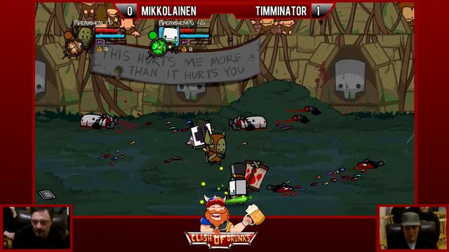 Mikkolainen (Barbarian) vs. Timminator (Hatty) - Castle Crashers - Qualifier #3 - Clash of Drunks I смотреть онлайн
