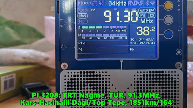 16.06.2024 12:53UTC, [Es], TRT Nagme, Турция, 91.3МГц, 1851км