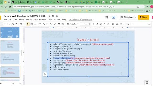 Introduction to Web Development: HTML and CSS