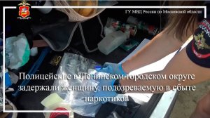 Полицейские в Ленинском городском округе задержали женщину, подозреваемую в сбыте наркотиков