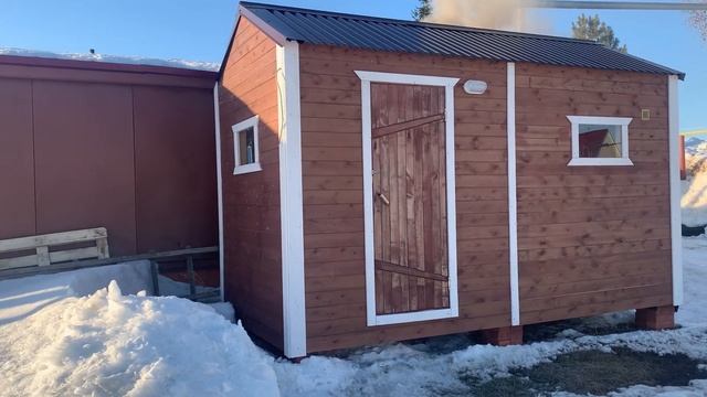 Строительство бань в Новосибирске.Обзор бани Дачная 2х4.Хит продаж 2017,18,19 года. смотреть онлайн