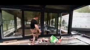 Установка раздвижных окон Слайдорс