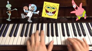 Спанч Боб мелодия на пианино