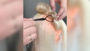 Ушки из волос. Детская прическа. Легкая и быстрая причёска в школу или детский сад. Урок по прическ