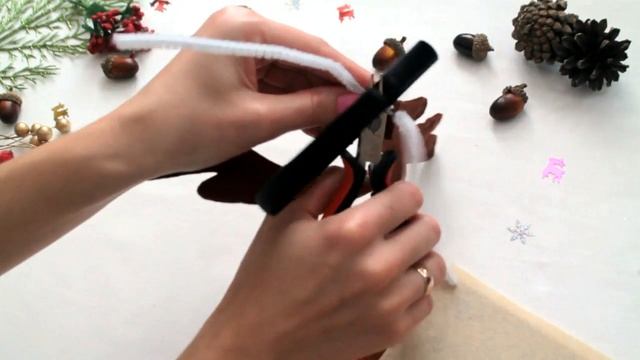 Рога оленя. Новогодний ободок./DIY:Reindeer Antlers. Christmas headband. смотреть онлайн