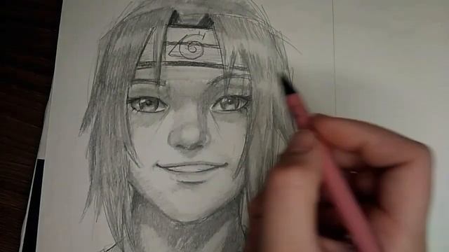 Itachi uchiha anime art / рисую Итачи Учиху поэтапно карандашом смотреть онлайн