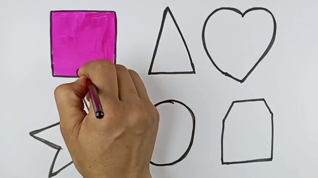 Bolalar uchun shakllar rasm chizish | Рисование фигур для детей | Drawing shapes for childrе смотреть онлайн