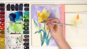 Getting Loose With Watercolour Daffodils!