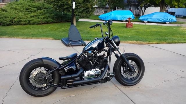 Vstar 1100 bobber walkaround HD смотреть онлайн