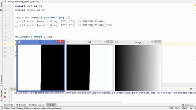 OpenCV Python Tutorial For Beginners 14 - Simple Image Thresholding