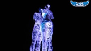 Движущиеся скульптуры в Батуми - Нино и Али