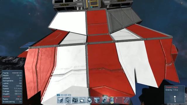 Space Engineers - Crashed Red Ship creative test смотреть онлайн