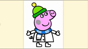 Peppa Pig Свинка Пеппа Прикольная Видео Раскраска Для Детей