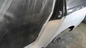 красим задние крылья и пороги ваз 2110м