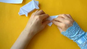Поросенок оригами,как сделать свинью из бумаги