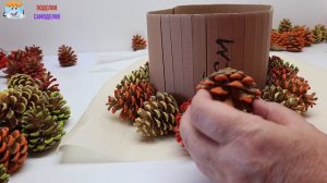 Корзина ИЗ ШИШЕК в подарок поделки своими руками