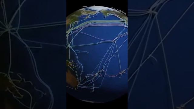 Network of internet cables under our oceans connecting our continents 🌎