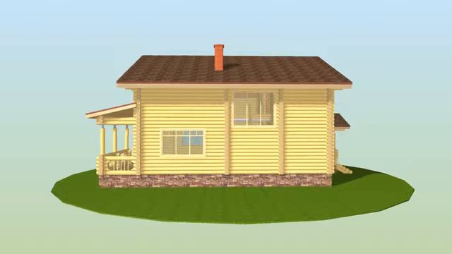 Индивидуальный жилой дом 14.50х9.00 м смотреть онлайн