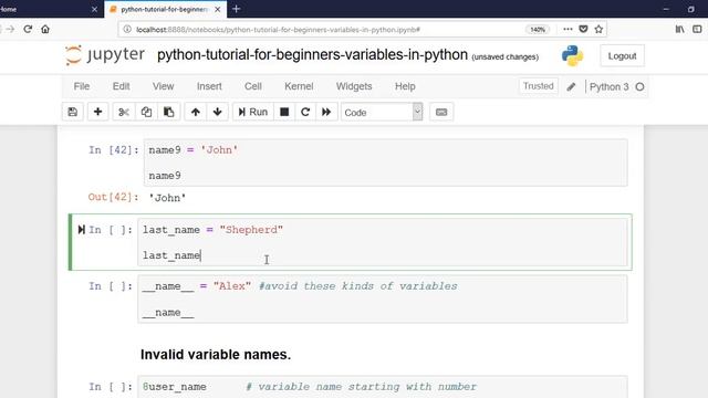Python Tutorial For Beginners - Part - 09 - Variables in Python