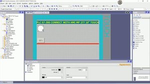 PLC S7-300 connect with HMI MP 277 10" Touch full tutorial