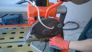 Нарезка камня Husqvarna TS 73 R / stone cutting Husqvarna TS 73 R