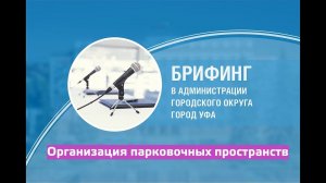 Брифинг «Организация парковочных пространств в Уфе»