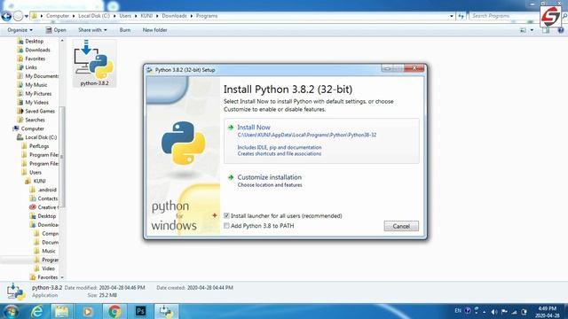 #1 How to Download and Install Python 3.8.4 on Windows Step by Step - Python Tutorial for Beginners