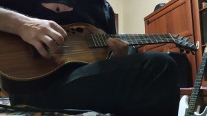 КИНО (В.Цой) "СТУК" соло на гиталеле