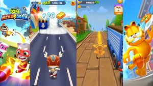 Говорящий Том: бег за золотом VS Garfield Rush попег Анджелы и Гарфилда ч.27