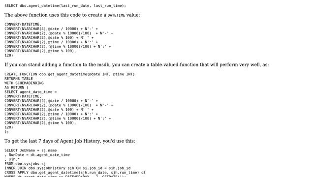 Databases: msdb.dbo.sysjobs and last run date and time (2 Solutions!!) смотреть онлайн